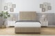 image 1 of Sloomy Lisbon Almond Coniston Divan Bed With Mattress No Drawers With 26" Strutted Headboard & 12" Matching Footboard 6' Super King | Cream | Almond | Super King | 1