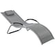 image 1 of Outsunny Sun Lounge Recliner Lounge Chair Design Ergonomic w/ Pillow Dark Grey