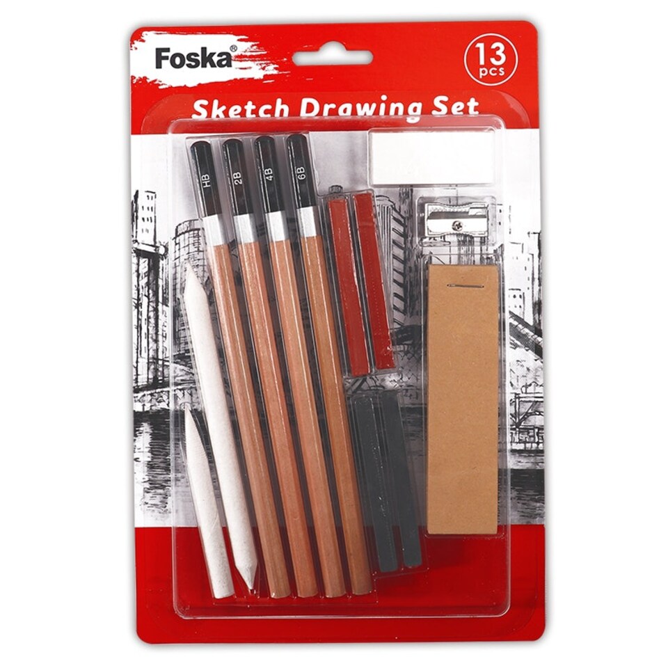 image 1 of Pack of 13 Sketch Drawing Set