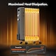 image 5 of VonHaus Oil Filled Radiator 9 Fin Portable Electric Heater