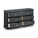 image 3 of Clean Anthracite 6 Drawer Chest