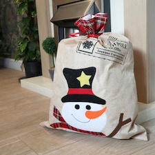Christmas Sack Snowman 50 x 70 cm