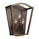 image 1 of Yarmouth 3 Light Wall Light, Painted Aged Brass