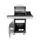 image 3 of 3 + 1 Burner Gas BBQ Grill with Built-in Thermometer, Folding Shelves & Warming Rack