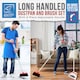image 2 of Long Handled Dustpan and Brush Set Reduce Bending Tall Lobby Dustpan and Sweeping Brush