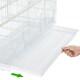 image 4 of Yaheetech 77.5 cm L x 46.5 cm W x 46 cm H Flight Cage w/ Slide-out Tray White