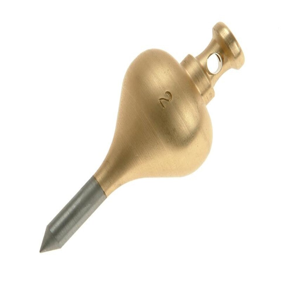 Monument 249D Brass Plumb Bob 128G (4.1/2Oz) Size 2 | Multi