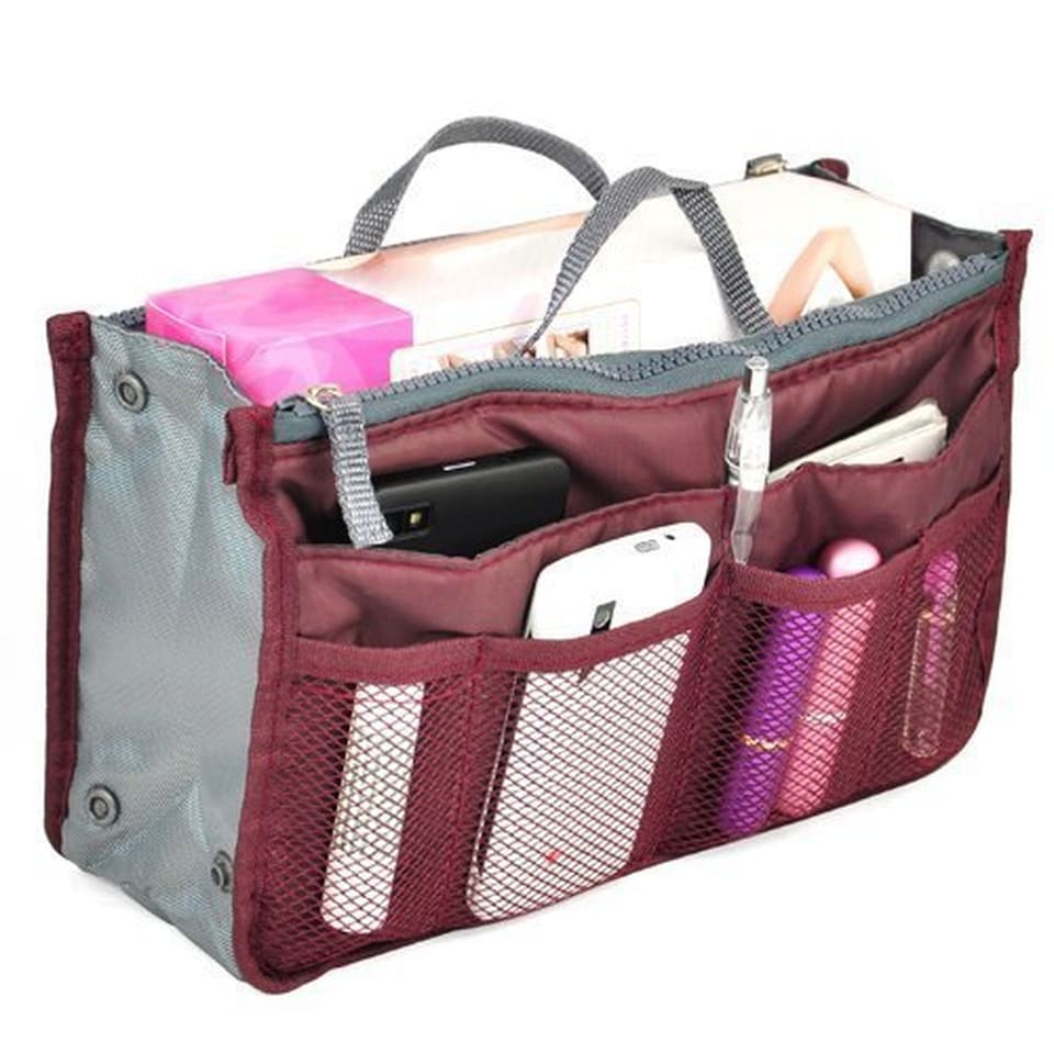 Professional Cosmetics Travel Pouch Bag Large Capacity Makeup Toiletry Organiser with Multiple Pockets Portable Storage Case 27 x 18.5cm