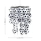image 5 of ValueLights Children's Black And White Football Ceiling Pendant Shade | Black