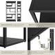 image 4 of Shelving Unit Venda - with 6 compartments Black