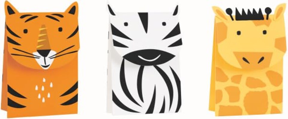 image 1 of Animal Safari Treat Bags - Pack of 3