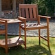 image 3 of Rydal 2 Seater Wooden Garden Patio Love Seat and Table Set
