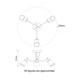 image 8 of COSYLYTE Hallie Bathroom Light 3 Classic Glass Ceiling Light - Brushed Nickel | Silver | Brushed Nickel | 1