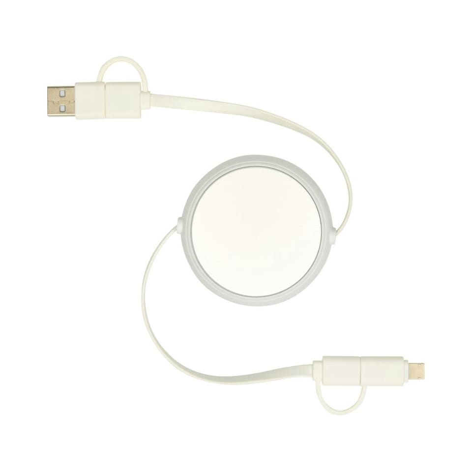 image 1 of Alasia Aluminium 5 in 1 Retractable Connector Cable - Silver - One Size