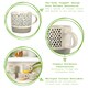 image 2 of Nicola Spring Ceramic Dipped Dots Coffee Mugs - 385ml - Grey - Pack of 6 Grey