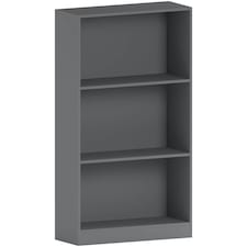 Vida Designs Cambridge 3 Tier Medium Bookcase Display Storage, Grey