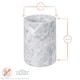 image 3 of Argon Tableware Marble Wine Bottle Cooler - 13cm - Grey Grey