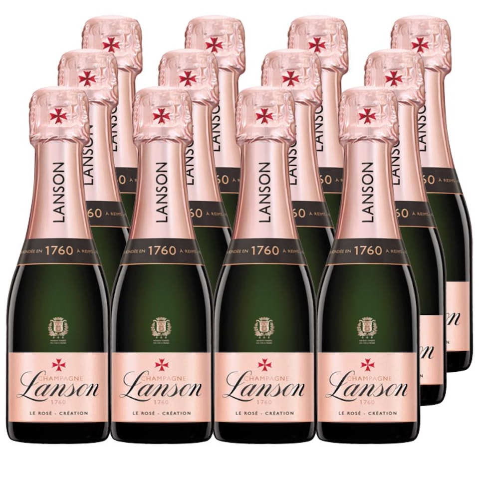Mini Lanson Le Rose Creation Champagne 20cl Case of 12