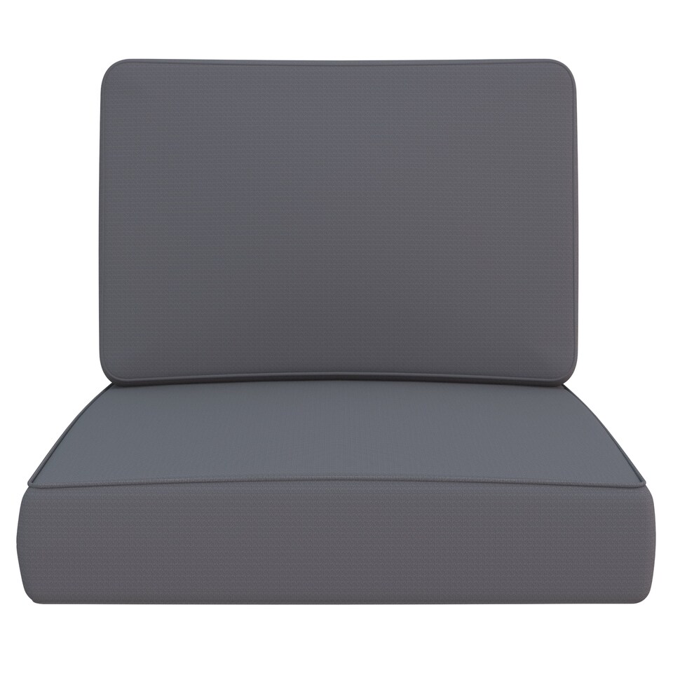 image 1 of Covers&All Outdoor Seat / Back Cushion with Highly Durable Cover Rite Fabric, 25½ in L x 25 in W x 5 in Thick, Grey
