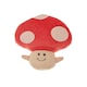 image 1 of Aroma Home Snuggable Plush Hottie with Microwavable Pouch Mushroom