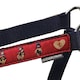 image 2 of Hy Thelwell Collection Balancing Act Head Collar & Lead Rope - Red/Navy - Cob