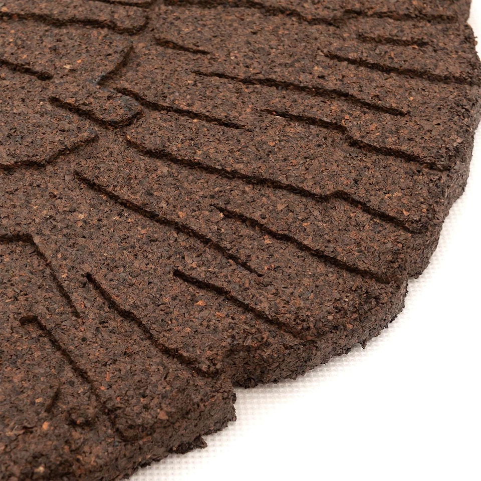 image 1 of Earth brown Single size Cracked log Stepping stone - Pack of 2 | Brown | Bown | Pack of 2