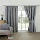 image 5 of Aztec Pencil Pleat Curtain Pair - Blue - 229cm x 229cm