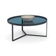 image 2 of Black Metal with Smoked Glass Coffee Table | Black | Black