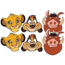 Disney Lion King Cardboard Face Masks - Pack of 6