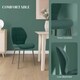 image 4 of HOMCOM Modern Style Kitchen Chairs Set of 4 with Flannel Upholstered