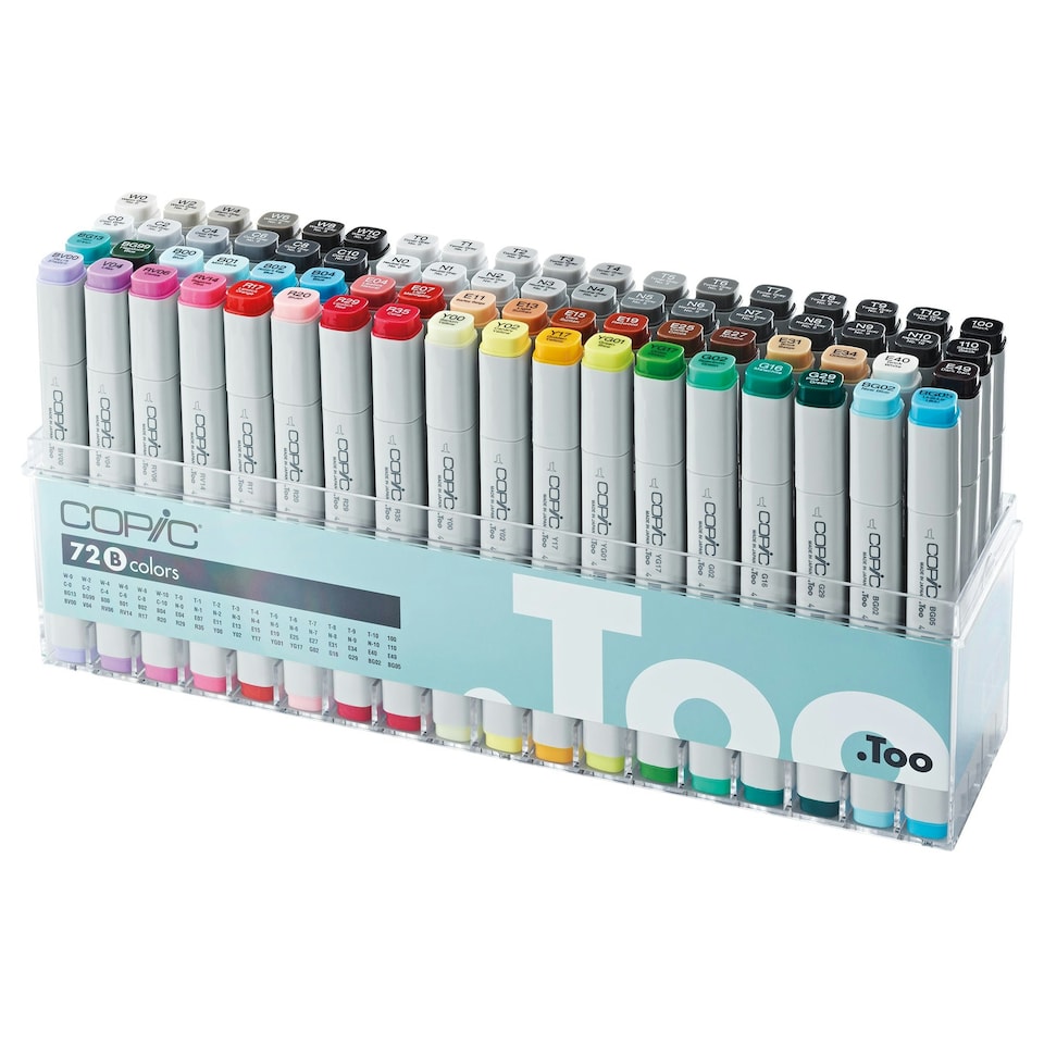 Copic Marker Pen Set 2, Multicoloured, 72 Pens