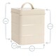 image 3 of Harbour Housewares Vintage Metal Kitchen Tea Canister - Cream