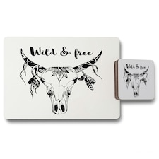 Boho chic Fashion (Placemat & Coaster Set)
