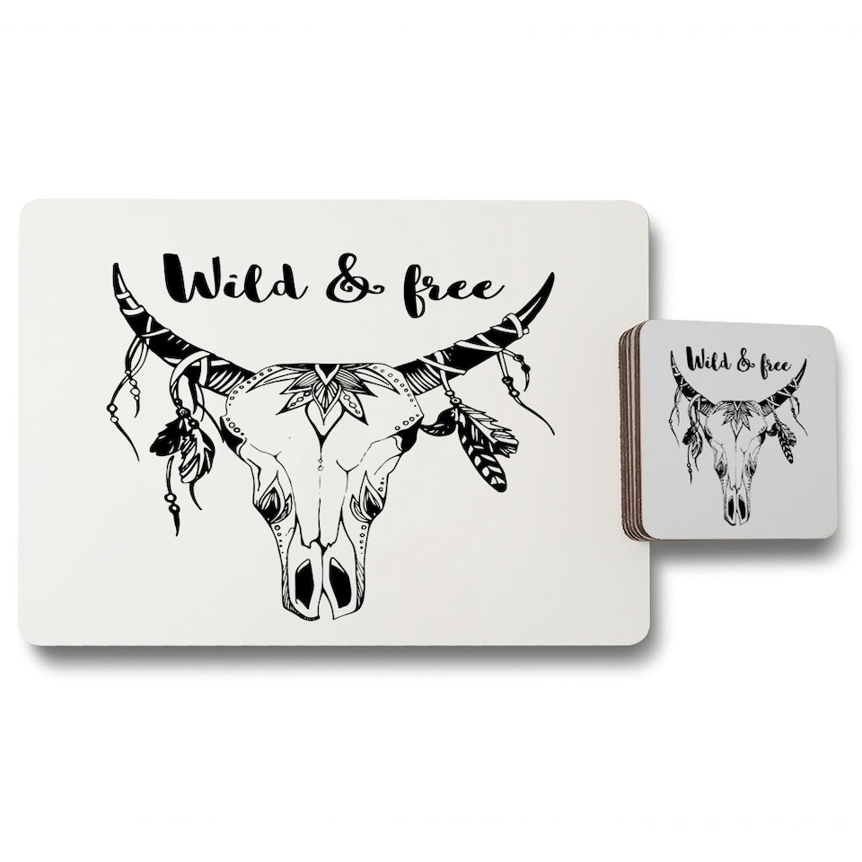 Boho chic Fashion (Placemat & Coaster Set)