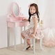 image 2 of Teamson Kids Little Princess Rapunzel Vanity Playset, Pink/Grey