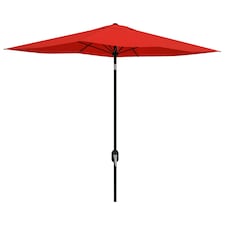Outsunny 2 x 3(m) Garden Parasol Rectangular Market Umbrella w/ Wine Red 
