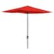 image 1 of Outsunny 2 x 3(m) Garden Parasol Rectangular Market Umbrella w/ Wine Red 