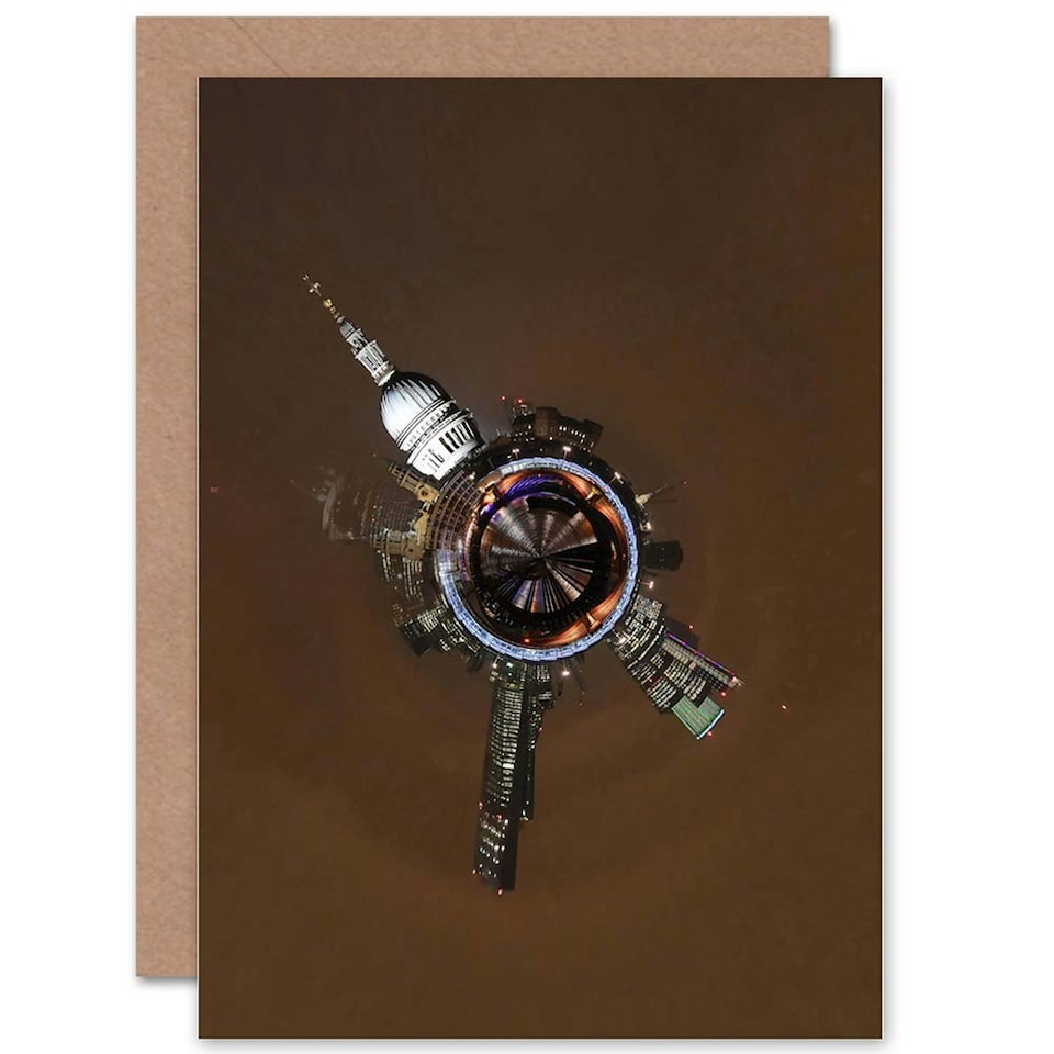 image 1 of Photo Little Planet World London St Pauls Art Card