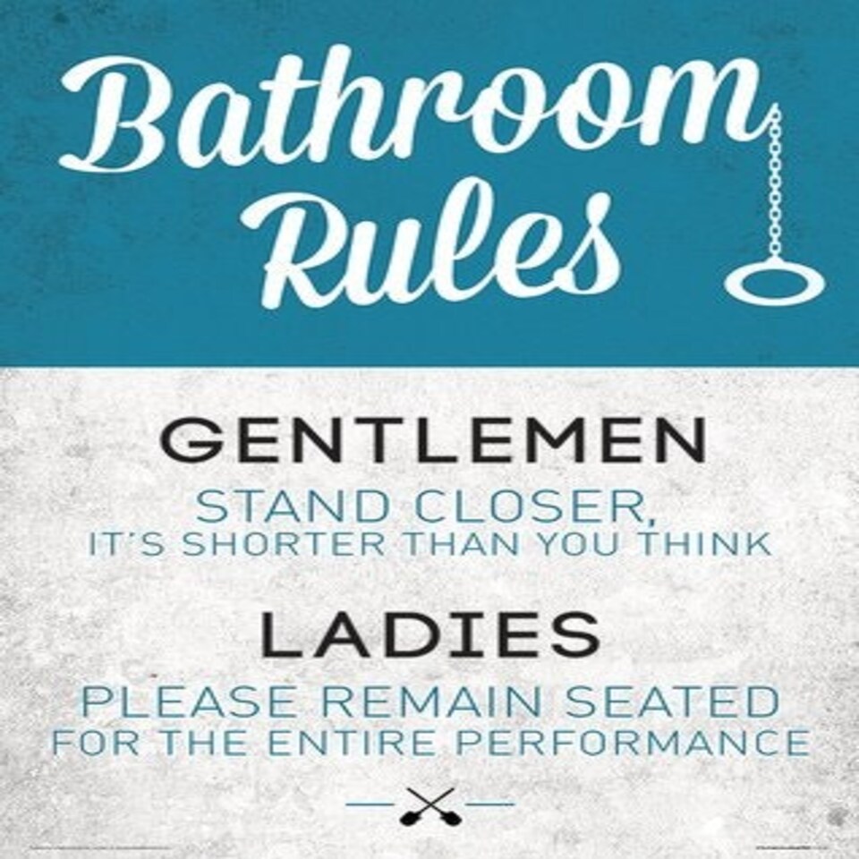 BATHROOM RULES -  PYRAMID
