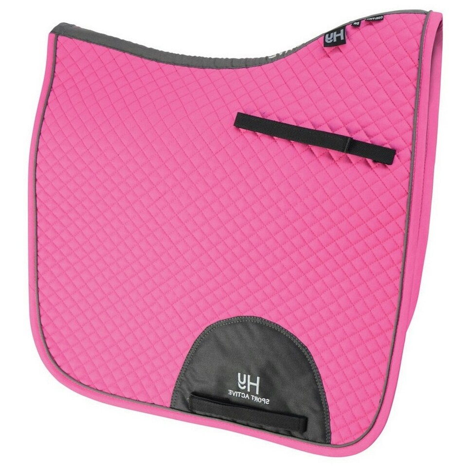 image 1 of Hy Sport Active Horse Dressage Saddlepad - Cobalt Pink - Cob/Full