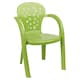 image 7 of Coloured Plastic Kids Chairs Stackable Nursery Indoor Outdoor Party Garden Play | Green | 6 Pcs Green | 6