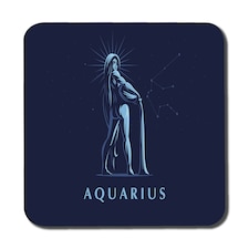 Sign of the zodiac aquarius (coaster)