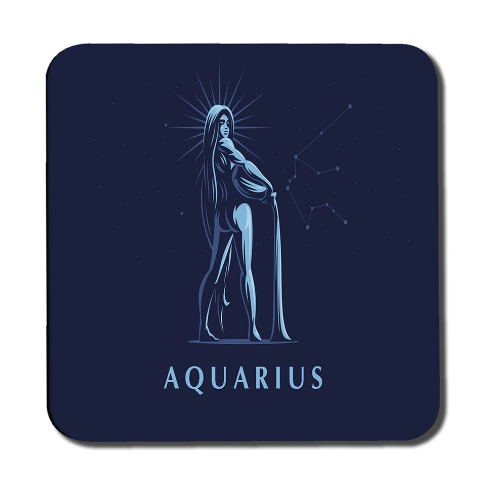 Sign of the zodiac aquarius (coaster)