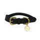 image 1 of Benji & Flo Superior Leather Dog Collar - Black/Brass - Large- Length: 41cm-56cm