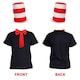 image 5 of Crazy Cat Costume Set with Cat Nose & Thin Fluffy Tail | Black | L