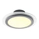 image 2 of Modern and Sleek Semi Flush LED Powered Ceiling Light Fitting in Matt Black
