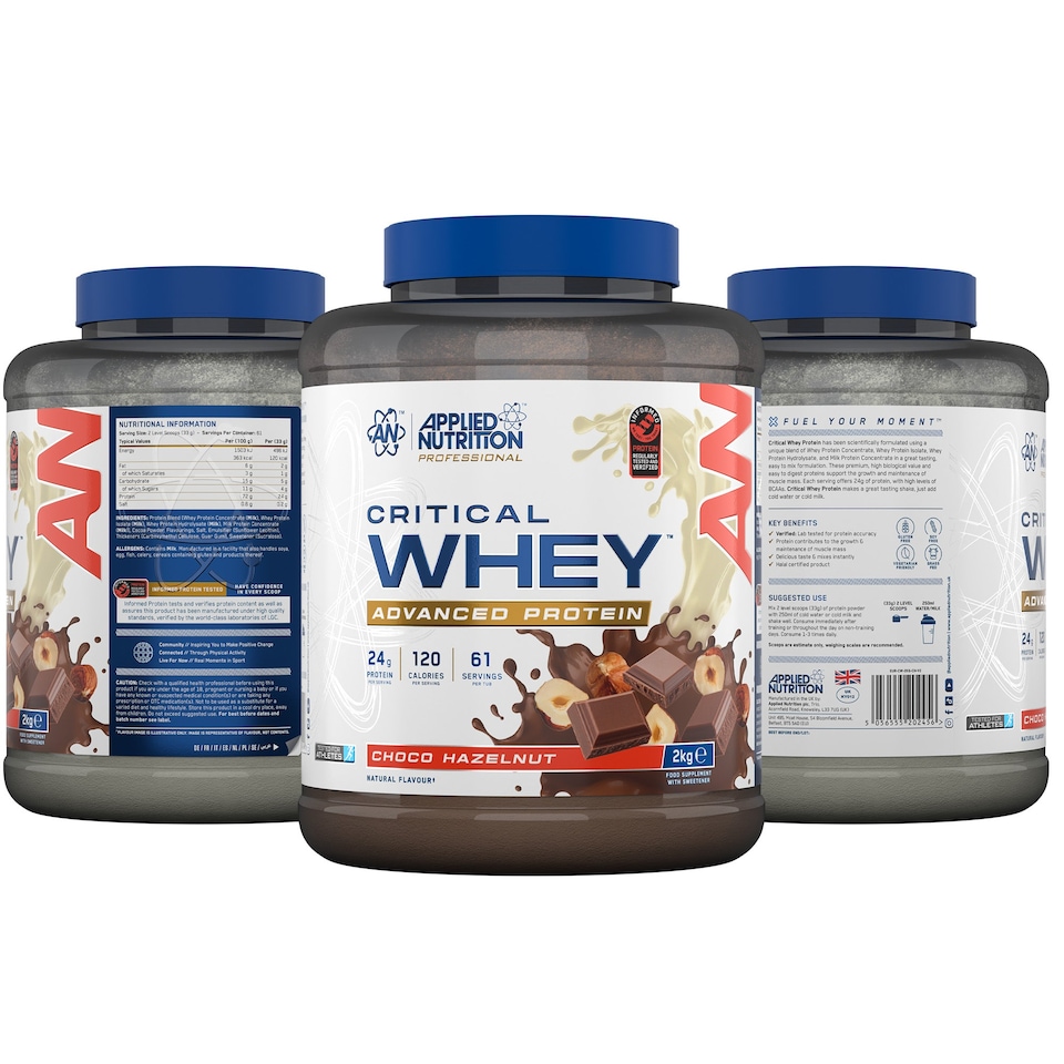 image 1 of Applied Nutrition Critical Whey Advanced Protein Powder - Choco Hazelnut - 61 Servings