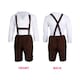 image 4 of Brown Bavarian Costume - with Brown Hat & Socks | Multi | L