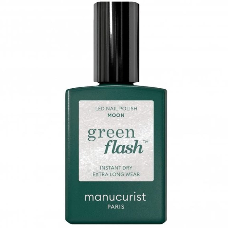 image 1 of Manucurist Green Flash Gel Nail Polish 15ml White | Moon
