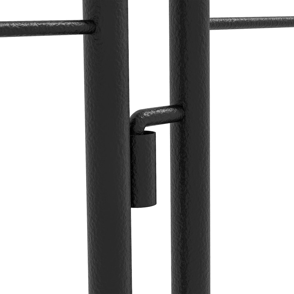 image 1 of Outsunny Set of 4 Metal Trellis for Climbing Plants, Arrow Design | Black | Black | 50W x 180Hcm